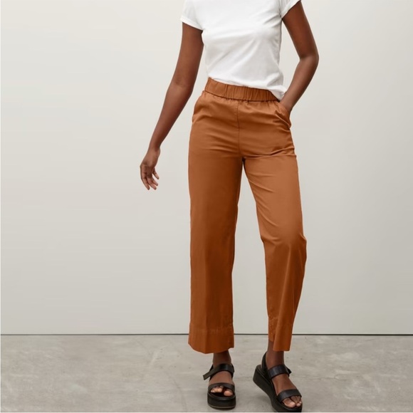 Everlane Women’s The Easy Pant in Honey Pull On Stretch Pockets size 6 - Picture 2 of 9